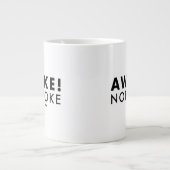 起きろ!Not Wake™ LOGO Giant Jumbo Mug ジャンボコーヒーマグカップ (正面)