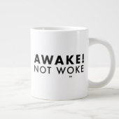 起きろ!Not Wake™ LOGO Giant Jumbo Mug ジャンボコーヒーマグカップ (右)