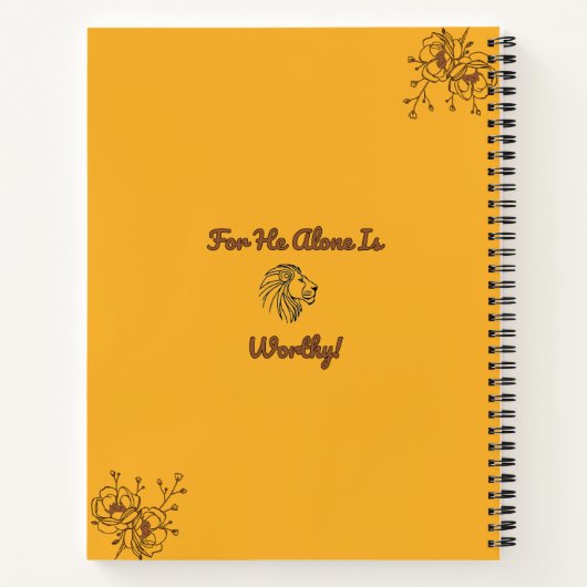 起き上がり輝き与え神その栄光!仕訳帳HC ノートブック (裏面)