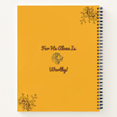 起き上がり輝き与え神その栄光！仕訳帳SC ノートブック (裏面)