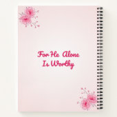 起き上がり輝き与え神その栄光!SCジャーナル ノートブック (裏面)