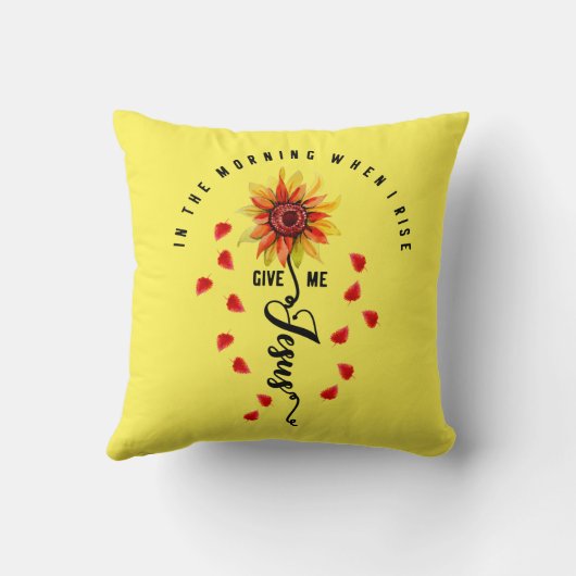 起き上がる朝に与えは、イエス・ヒマラワー クッション (裏面)