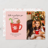 起こしてくれ – クリスマスの写真カードを取り戻せ シーズンカード (正面/裏面)