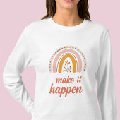 起こせやる気を起こさせるば虹 Tシャツ