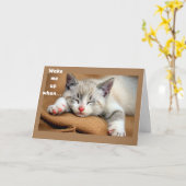 **起こせハッピーバースデー** カード (黄色い花)