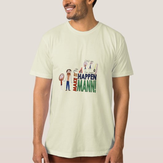 起こせマン！ Tシャツ (正面)