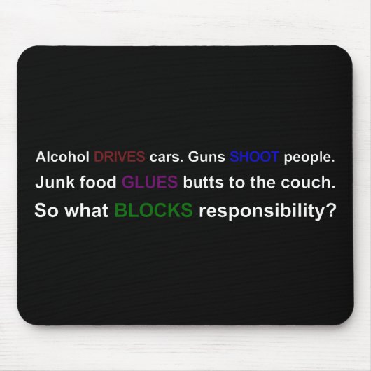 起こった何が個人的な責任能力に マウスパッド (正面)