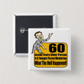 起こった何が第60誕生日プレゼント 缶バッジ (正面&裏面)