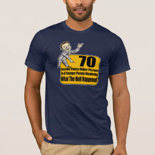 起こった何が第70誕生日プレゼント Tシャツ