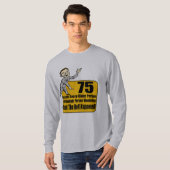 起こった何が第75誕生日プレゼント Tシャツ (正面フル)