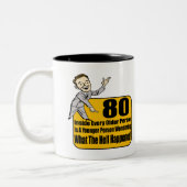 起こった何が第80誕生日プレゼント ツートーンマグカップ (左)