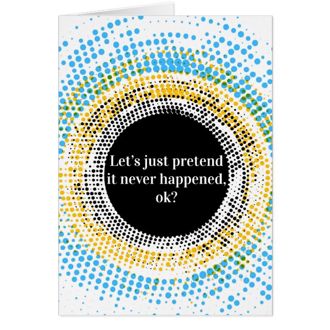 起こりませんでしたちょうどそれのふりをする (正面)