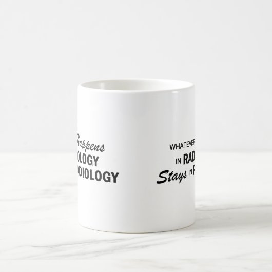 起こるものは何でも-放射線学 コーヒーマグカップ (中央)