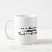 起こるものは何でも-消防署 コーヒーマグカップ (左)