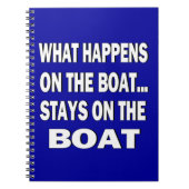 -起こる何がおもしろいなボートのボートの滞在で ノートブック (正面)