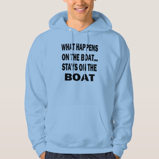 -起こる何がおもしろいなボートのボートの滞在で パーカ (正面)