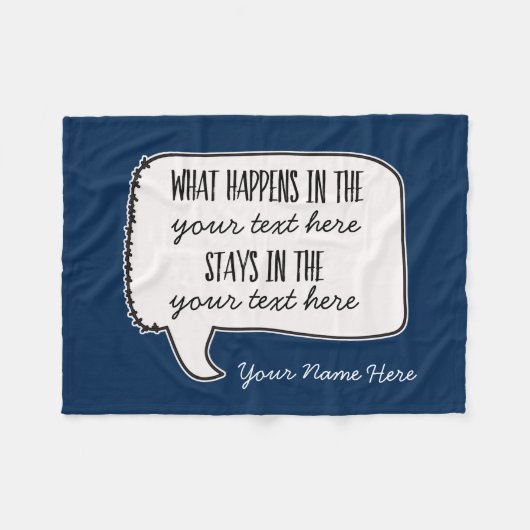 起こる何がおもしろいな引用文の滞在で フリースブランケット (正面(横))