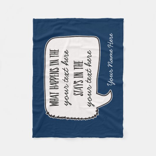 起こる何がおもしろいな引用文の滞在で フリースブランケット (正面)