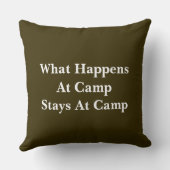 起こる何がキャンプでキャンプの滞在で クッション (裏面)