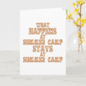 起こる何がサマーキャンプで カード (黄色い花)