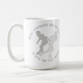 起こる何がトラックのトラック滞在で コーヒーマグカップ (左)