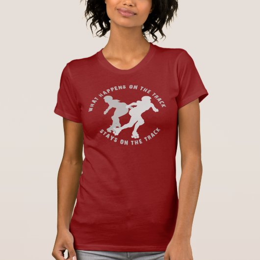 起こる何がトラックのトラック滞在で Tシャツ (正面)