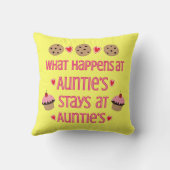 起こる何が伯母さんの装飾用クッションで クッション (裏面)