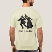 …起こる何が分野で Tシャツ (裏面)