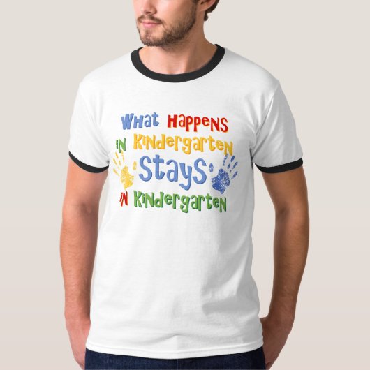 起こる何が幼稚園で Tシャツ (正面)