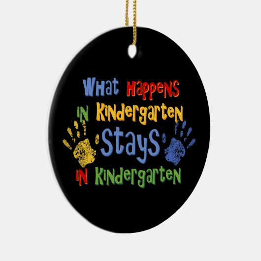 起こる何が幼稚園のパーソナライズなオーナメントで セラミックオーナメント (右)