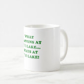 起こる何が湖で湖の滞在で コーヒーマグカップ (正面右)