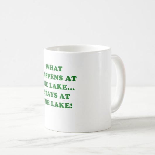 起こる何が湖で湖の滞在で コーヒーマグカップ (正面右)