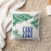 起こる何が湖の枕で湖の滞在で クッション (ブランケット)
