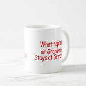 起こる何が祖母で祖母の滞在で コーヒーマグカップ (正面右)