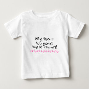 起こる何が祖母で祖母の滞在で ベビーTシャツ