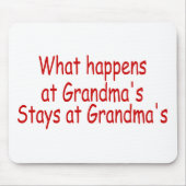 起こる何が祖母で、とどまります祖母に マウスパッド (正面)