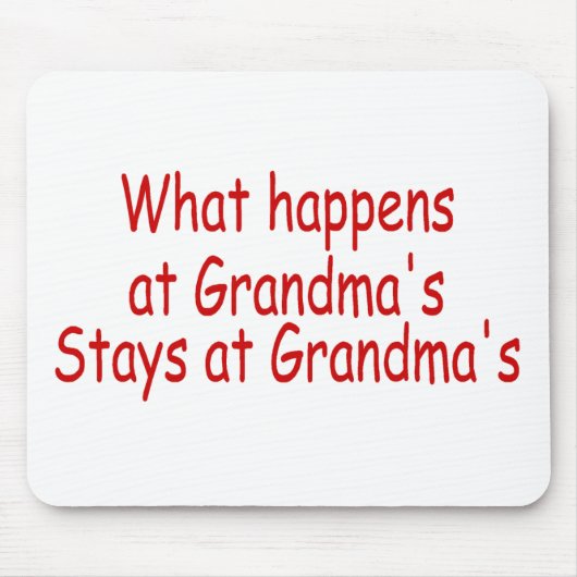 起こる何が祖母で、とどまります祖母に マウスパッド (正面)