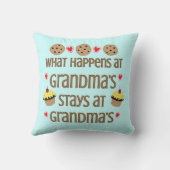 起こる何が祖母の装飾的な装飾用クッションで クッション (裏面)