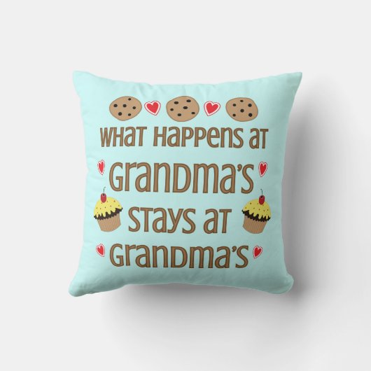 起こる何が祖母の装飾的な装飾用クッションで クッション (裏面)