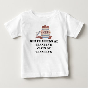 起こる何が祖父で祖父の滞在で ベビーTシャツ
