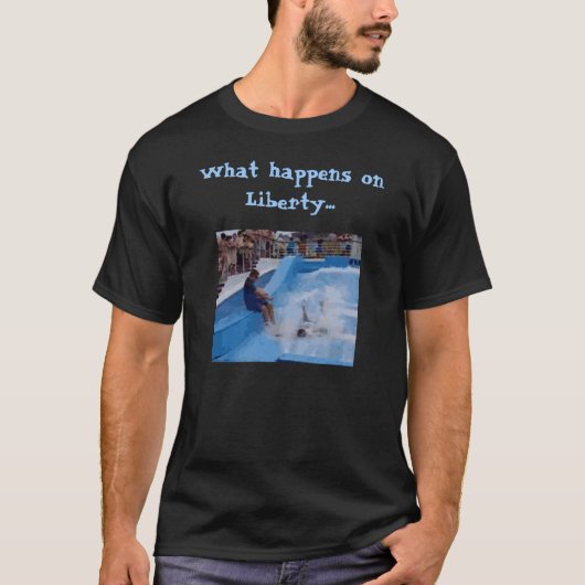 …起こる何が自由で(暗い版) Tシャツ (正面)
