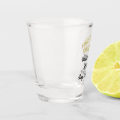 起こる何がBuncoでBuncoのおもしろいなパーティー ショットグラス (左)