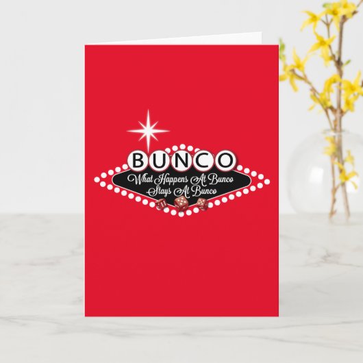 起こる何がBuncoのおもしろいでBuncoの滞在で カード (黄色い花)