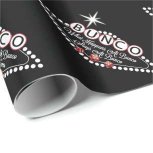 起こる何がBuncoのおもしろいでBuncoの滞在で ラッピングペーパー
