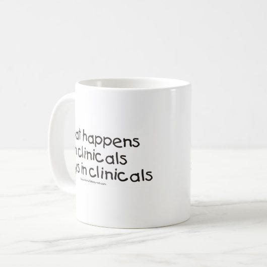起こる何がClinicalsのClinicalsの滞在で コーヒーマグカップ (正面左)