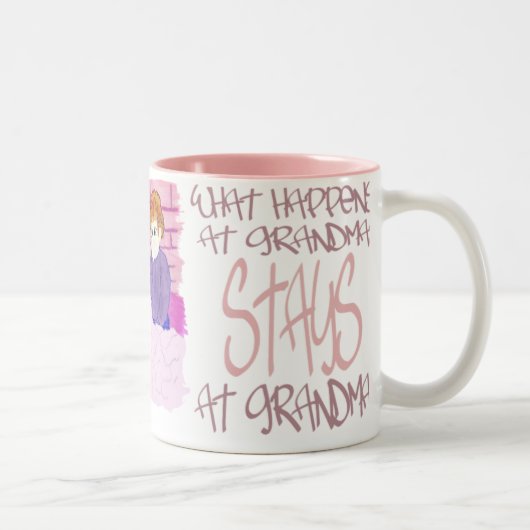 起こる何がGrandmas4で ツートーンマグカップ (右)