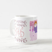 起こる何がNanasで コーヒーマグカップ (正面左)