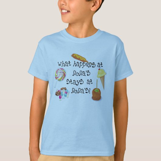 起こる何がNona'sでNonaの滞在で! Tシャツ (正面)