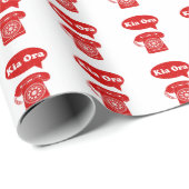 起亜オラテレオマオリ語レトロ電話 ラッピングペーパー (ロールコーナー)