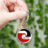 起亜オラ&マオリ国旗、ニュージーランド/スポーツ、ラグビーK キーホルダー (手)